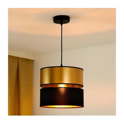Brilagi - Luster na sajli ROYAL 1xE27/15W/230V prečnik 25 cm crna/zlatna