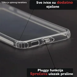 Maska za iPhone 15 Pro Max Skin Silikon with pluggy transparent