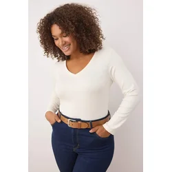Trendyol Curve Ženska bluza Tbbaw26Af00025, Krem