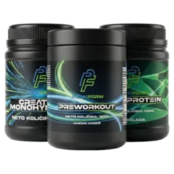 PeakForm Performance Stack – whey + kreatin + pre-workout
