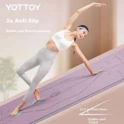 Yottoy Prostirka za jogu, 185x80cm, Ljubičasta