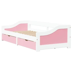 Vidaxl Dnevna postelja z 2 predaloma brez vzmetnice IRUN 90x200cm