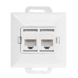 shumee RAČUNALNIŠKA VTIČNICA PEARL RJ45 DVOJNA NEZAŠČITENA 5KAT - E+9000272