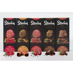 Stevian Integralni keks, Miks od 5 kutija, Stevian dark, Stevian malina, Stevian višnja, Stevian cimet, Stevian čokolada