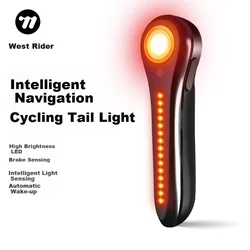 Westbiking Zadnje svetlo za bicikl, Crno