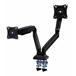 Gembird Podesivi stoni držač Full-motion za dva monitora, tilt 17-35 max.2x10kg FO