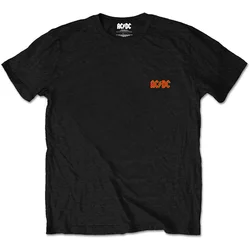 AC/DC Unisex majica Logo Black (Back Print/Retail Pack) S