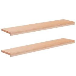 vidaXL Stopnice 2 kos 110 x 30 x 2 cm Naravna Trda bukovina