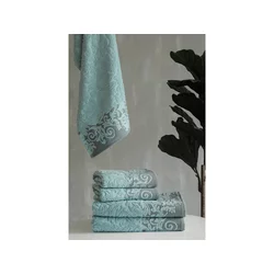 DekorDom Peškir Jacquard Floral 50X90cm Turquoise