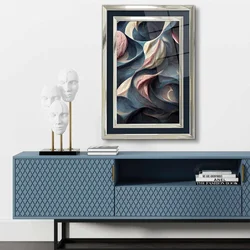 Wallity Dekorativna uramljena slika, 43x65cm, Šarena