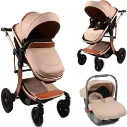 Kolica za bebe Sofie 2 u 1 Bež, set sa autosedištem