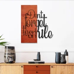 Ebedi Nakis -4 RedBlack Decorative Wooden Wall Accessory