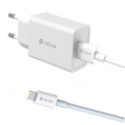 DEVIA Punjač Smart Series/ PD Quik/ Set 20W Lightning/ bela
