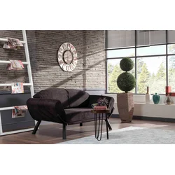 Atelier del Sofa Dvosed na razvlačenje Genzo 177x87x75cm Crni
