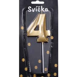 Svečka številka 4 Bronze