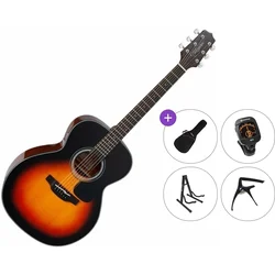 Takamine GN30 Premium SET Brown Sunburst Akustična kitara Jumbo