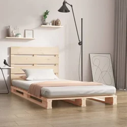 Vidaxl Posteljni okvir 90x190 cm trdna borovina 3FT
