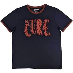 The Cure Logo Ringer Navy Blue L Majica