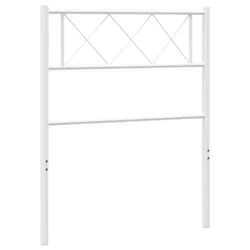 Vidaxl Kovinsko nadomestno vzglavje belo 75 cm