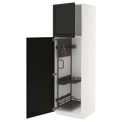METOD Visoki element-ostava, bela/Lerhyttan crno bajcovano, 60x60x200 cm