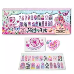 Set 20 stikera za nokte sa dodacima - leptiri ( 1043824 )