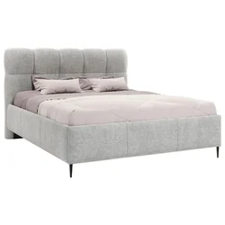 Boxxx OBLAZINJENA POSTELJA 200 cm x 200 cm , tekstil srebrne barve