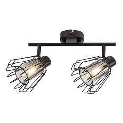 Rabalux Plafonska spot lampa Emerencia, 2xE14, Crna