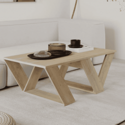 Klub sto Pipra 110x60 cm – moderan dizajn s V-nogama (Sonoma)