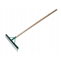 shumee Ojačane zelene grablje 16-zobe 130 cm