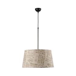 ONLI - Luster na sajli MAIDA 1xE27/15W/230V prečnika 50 cm braon