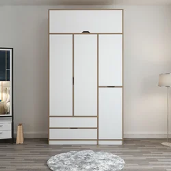 Hanah home Ormar Elina 140x253x52cm Belo-Bež
