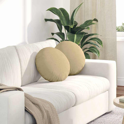 Jastučići za sjedenje 2 pcs Siva zelena O 40 cm Kordura tekstil