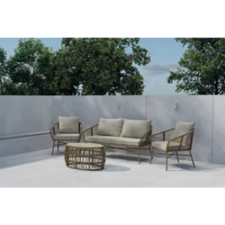 Venture Design Sedežna garnitura 73x75x160 cm rjava
