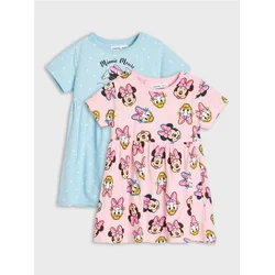 Sinsay - Pamučne haljine 2 pakovanja Minnie Mouse - bledoplavo