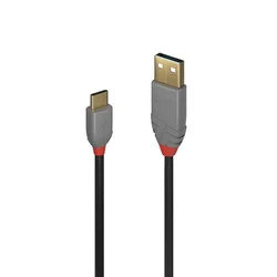 Lindy 36885 USB kabel USB 2.0 0,5 m USB A USB C črne, sive barve