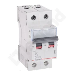 LEGRAND Odklopnik 2P C 2A 10kA AC S312 TX3 404198