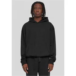 Mens Light Terry Hoody Sweatshirt - Black