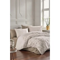 Clasy Deluxe – Saten posteljina za bračni krevet 200x220 Terra ( VLK000641-terra )