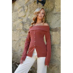 Trend Alacati Stili Ženska bluza Alc-X14527, Narandžasta