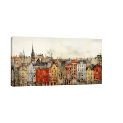 Canvas Slika na platnu Gradski Rapsodija, Bez rama, 100 x 50 cm