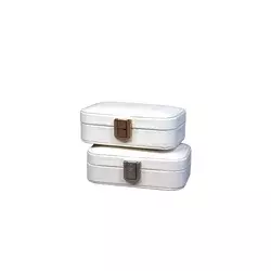 Sigma Set kutija za nakit MV58-08, 2 komada, 12x8 cm, Beli