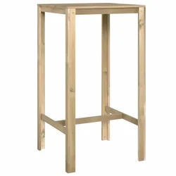 Vidaxl Barska miza 60x60x110 cm impregnirana borovina