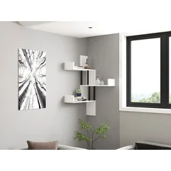 Hanah home Zidna polica Bela