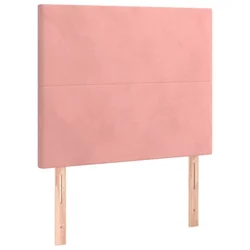 Vidaxl Vzglavje postelje roza 100x5x118/128 cm žamet