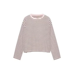 Pull&Bear Majica čokolada/roza