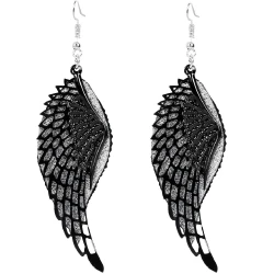 Uhani Elegant wings - Črna KP36524