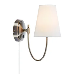 Markslöjd 108908 - Zidna lampa AMAR 1xE14/40W/230V bela/mesing