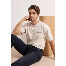 Trendyol Muška majica Tmnss26Ts00037, Bela