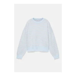 Pull&Bear Pulover temno bež/svetlo modra