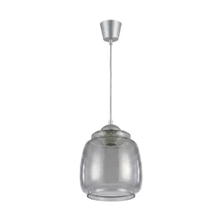 Brilagi - LED luster na sajli R GLASS 1xE27/60W/230V prečnik 26 cm srebrna/dimno siva